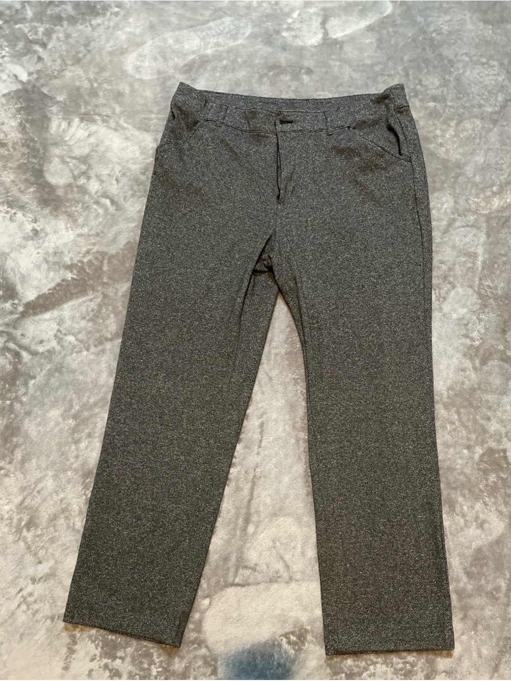 Women's Straight Leg Dress Pants in Charcoal Gray